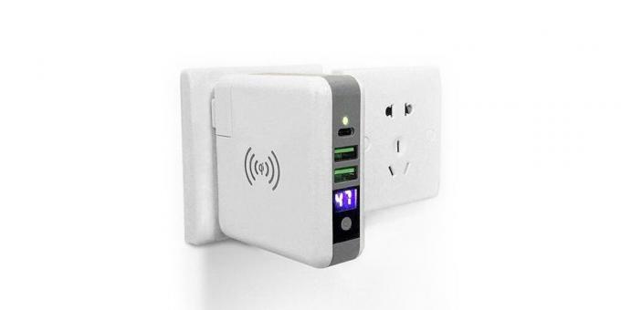 Това зарядно устройство ще се включи във всеки контакт на стената, зареждане на USB, USB-C или Qi устройства.
