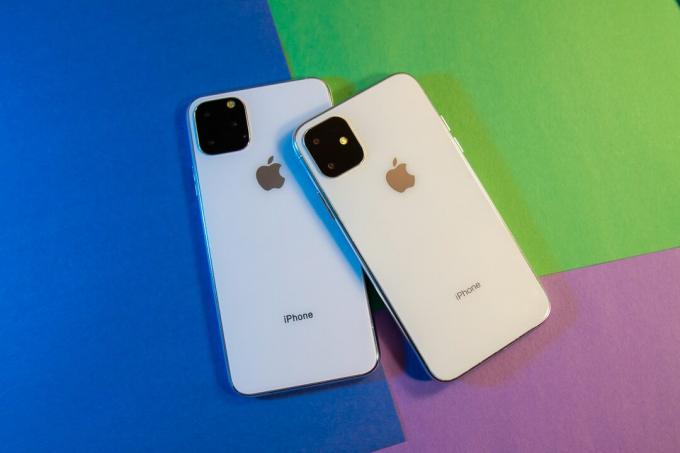 iPhone 11 R ja 11 Max värikkäällä taustalla