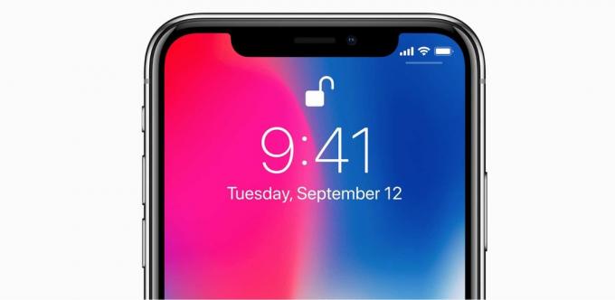 iPhone x procento baterie