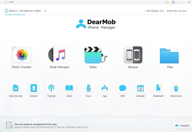 DearMob iPhone Manager ļauj ērti pārvaldīt visu veidu iPhone datus.