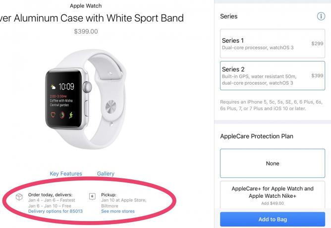 Apple Watch2は不足しています。