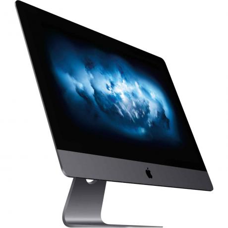 2018 27-इंच iMac Pro ने स्पेस ग्रे बॉडी के अंदर चीखने वाले स्पेक्स पैक किए।