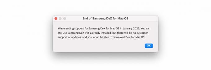 Samsung DeX Mac-ზე