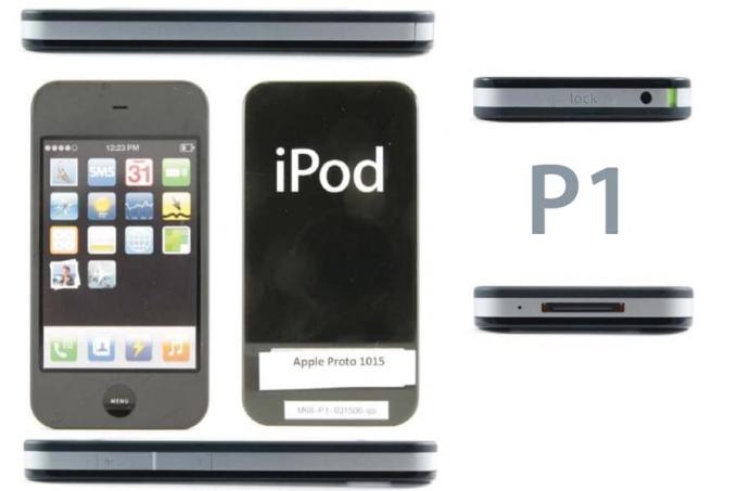 Applen suunnittelijat yrittivät sovittaa kaikki komponentit iPhoneen. Peräkkäiset " Sandwich" -prototyyppimallit muuttuivat lihavammiksi.