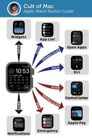 Руководство по кнопкам Apple Watch