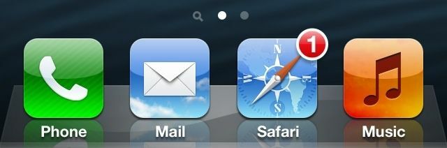 Meddelande om Safari -ikon