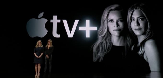 Jennifer Anniston ja Reese Witherspoon julkistavat esityksensä Apple TV Plus -palvelulle.