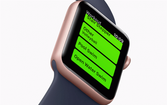 Apple Watch 2 ujumistreeningut