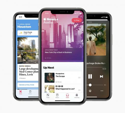 Apple News Today žije na kartě zvuku aplikace Zprávy v iOS 13.6.