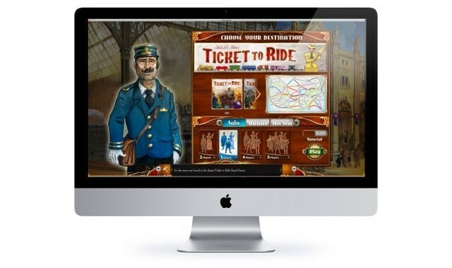 Met Ticket to Ride voor Mac kun je concurreren met spelers op pc en iPad.
