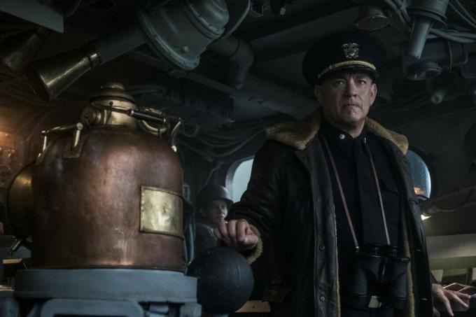Greyhound-anmeldelse Apple TV+: Tom Hanks film fra andre verdenskrig: Tom Hanks skrev denne nøytrale film om sjøkrigføring.
