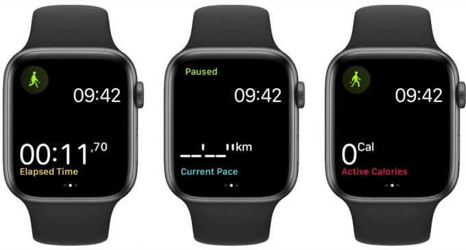 Apple Watch im Single-Metrik-Modus.