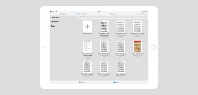 Przeglądarka PDF korzysta z rodzimej przeglądarki plików.