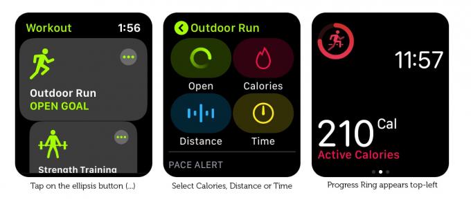 Apple Watch antrenmanınızın ilerleme durumunu kontrol etmek için bir İlerleme Halkası ekleyin.