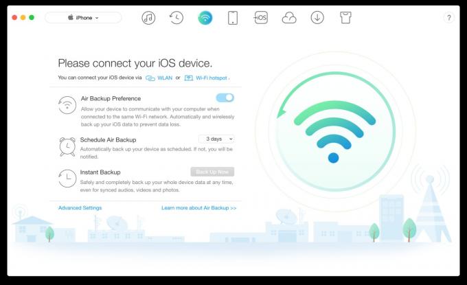 AnyTrans를 사용하면 Wi-Fi를 통한 iOS 백업 예약(및 사용자 지정)이 쉽습니다.