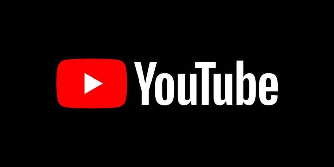 YouTube tumšais logotips