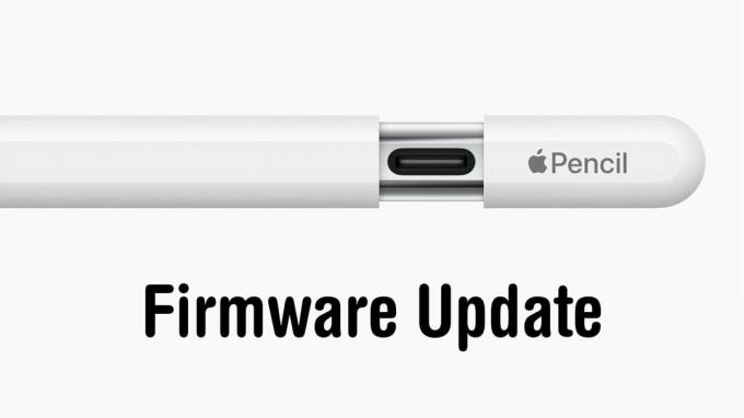 Apple Pencil (USB-C) -laiteohjelmistopäivitys
