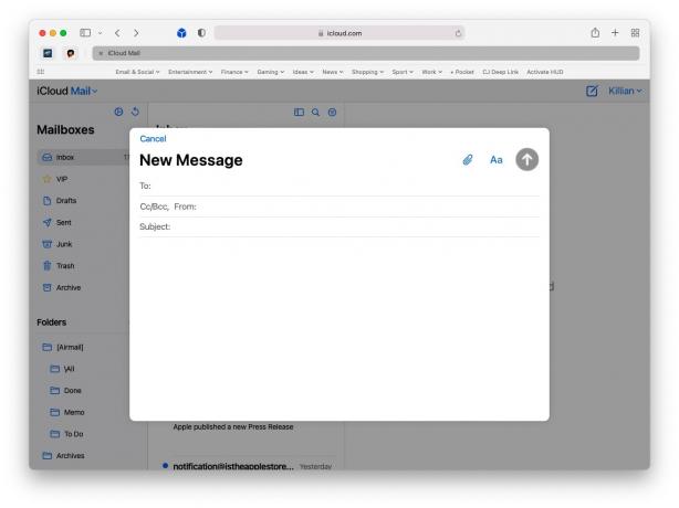 iCloud Mail saa uuden ilmeen verkossa