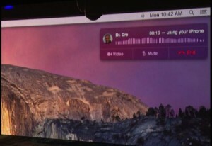OS X Yosemite позволит вам совершать и принимать телефонные звонки на вашем Mac.