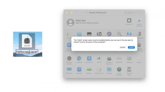 M1 Mac의 Hello 화면 보호기 활성화