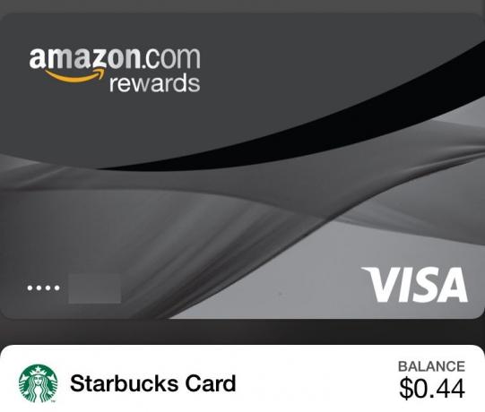 Amazon Rewards-visum in Passbook. Screenshot: Alex Heath/ Cult of Mac