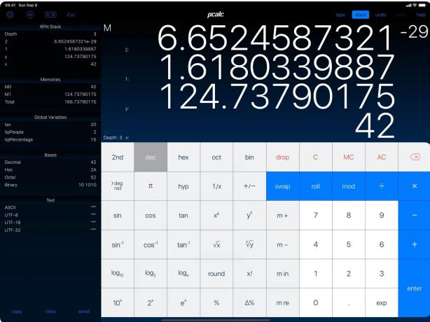 PCalc, aplikacija s najvećim apsurdom za kalkulator.