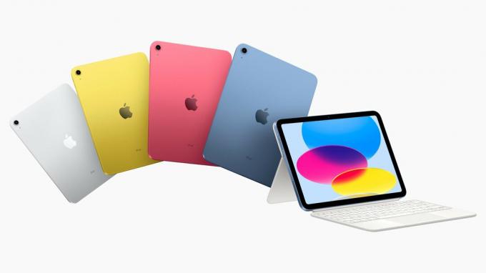 Пускане на iPad 10: iPad от 10-то поколение се предлага в пет цвята и носи редизайн отгоре надолу на базовия таблет на Apple.