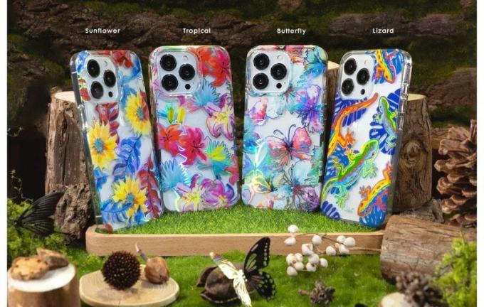 De vier Laut Crystal Palette iPhone 14-hoesjes zijn inderdaad kleurrijk.