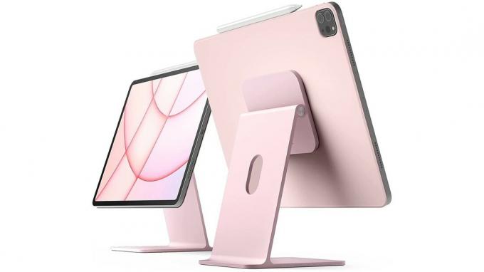 Магнитна стойка Elago за iPad в пясъчно розово