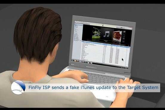 FinFisher -troijalainen on hallituksen vakoiluohjelma, joka asennetaan väärennetyn iTunes -päivityksen kautta. Kuva: Gamma International UK Ltd.