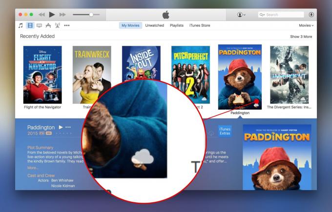 In plaats van films fysiek naar uw Mac te downloaden, kunt u ze streamen via iTunes in de cloud.