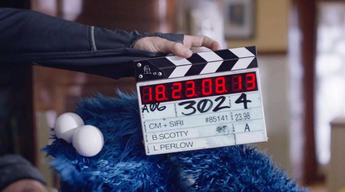 Cookie Monster Siri reklāma aizkulisēs