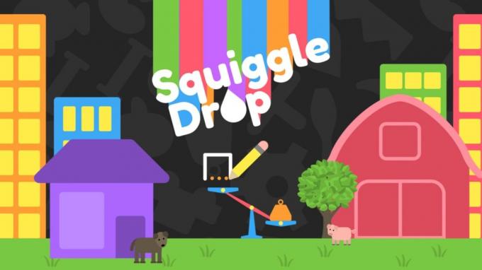간단한 도형을 그려 'Squiggle Drop'에서 퍼즐 풀기