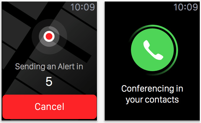Oglejte si aplikacijo, kot je prikazana v uri Apple Watch.