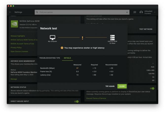 GeForce-Now-test sítě
