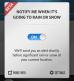 Dark Sky 2.0 Weather App for iOS sender deg en melding når det skal regne