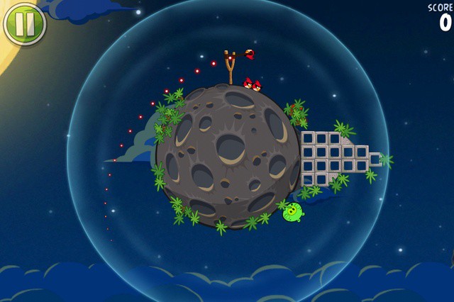 Angry Birds Space získává laserový zaměřovač, který vede vaše ptáky