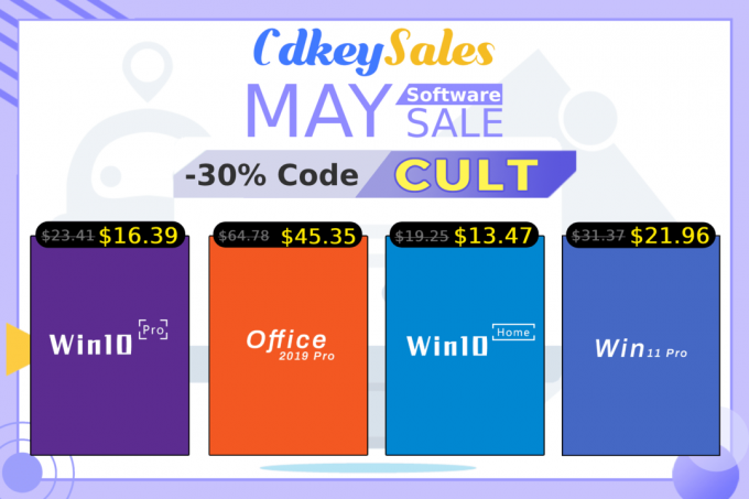 ¿Listo para ahorrar en software original de Microsoft? Dirígete a CdkeySales.com usando los enlaces de arriba. Y no olvide ingresar el código de promoción CULT para obtener ahorros adicionales.