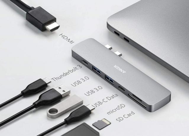 Anker 7-in-1 USB-C კერა MacBook– ისთვის