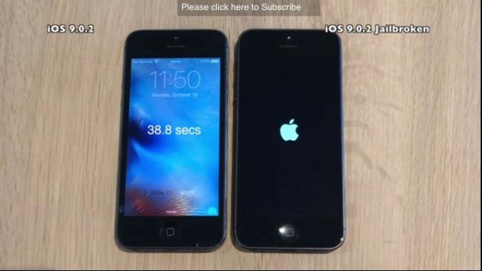 ამ iPhone- ებიდან ერთი არის jailbroken, მეორე არა. შეგიძლიათ გამოიცნოთ რომელია?