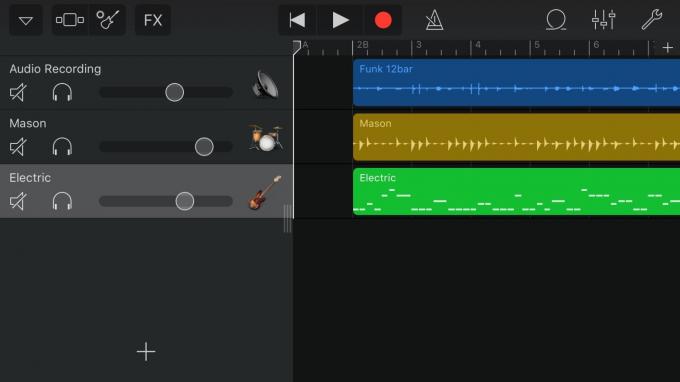 GarageBand verarbeitet Musikmemos-Tracks problemlos.