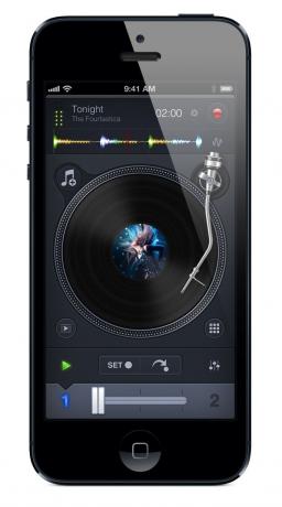 Az iPhone Retina kijelzője lehetővé teszi, hogy a djay rengeteg információt pakoljon egy apró területre.