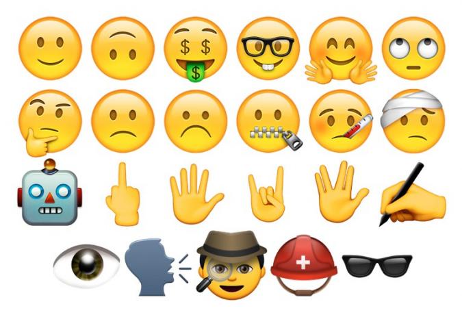 Emoji-uri iOS 9.1 Smileys și People