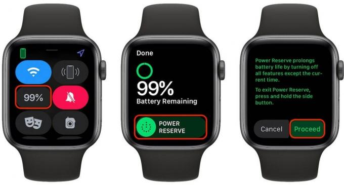 Power Reserve στο Apple Watch