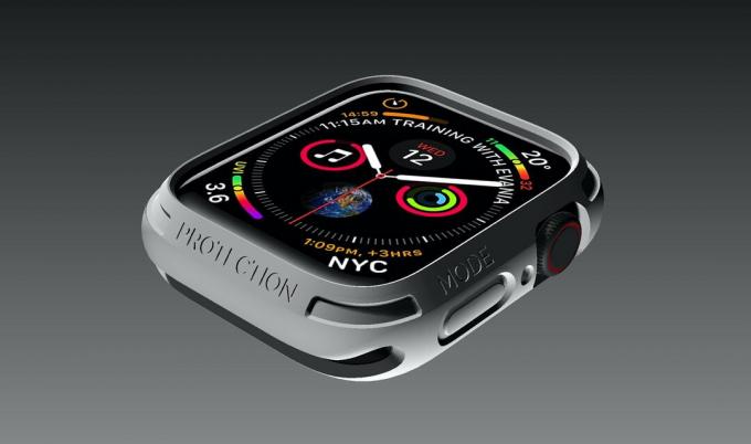 Das Apple Watch Case von Elkson passt gut und bietet eine erhöhte Kante, um den Bildschirm deiner Apple Watch zu schützen