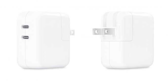 Apple 35W захранващ адаптер с два USB-C порта