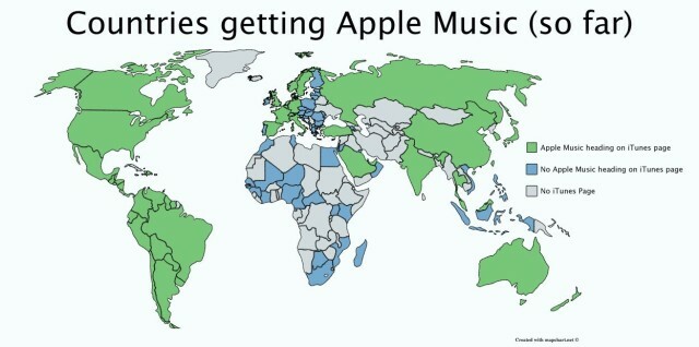 Apple Musici kaart