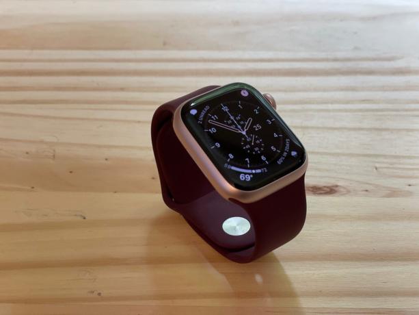 Apple Watch Seri 9 dengan Mulberry Sport Band