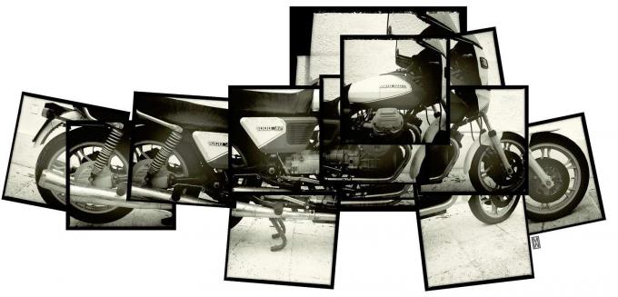 " Moj 1983 Moto Guzzi SP 1000." @Matthew Watkins Hipstamatic + PS.