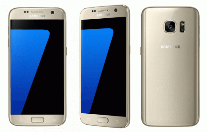 Galaxy S7 arany színben. Fotó: Samsung